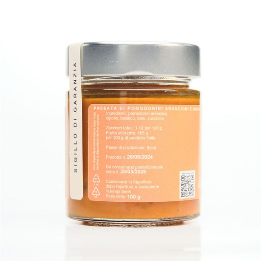 Condimento Salsa Pomodorini arancioni e Basilico