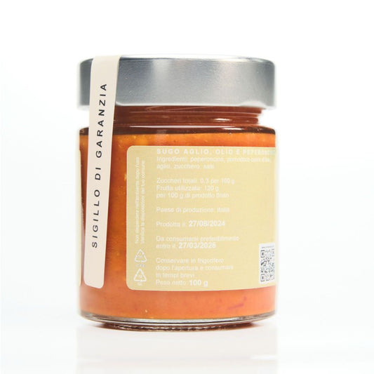 Condimento Salsa Peperoncino Aglio Olio