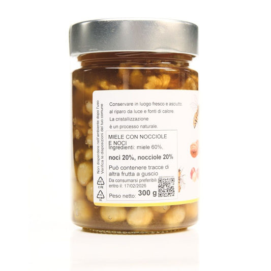 Miele Millefiori con Noci e Nocciole