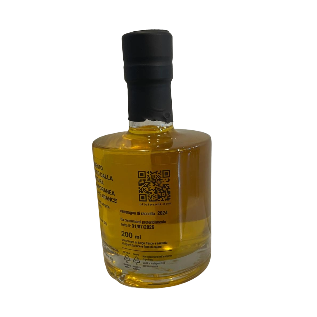 Condimento di Olio extravergine di oliva e agrumato Arancia