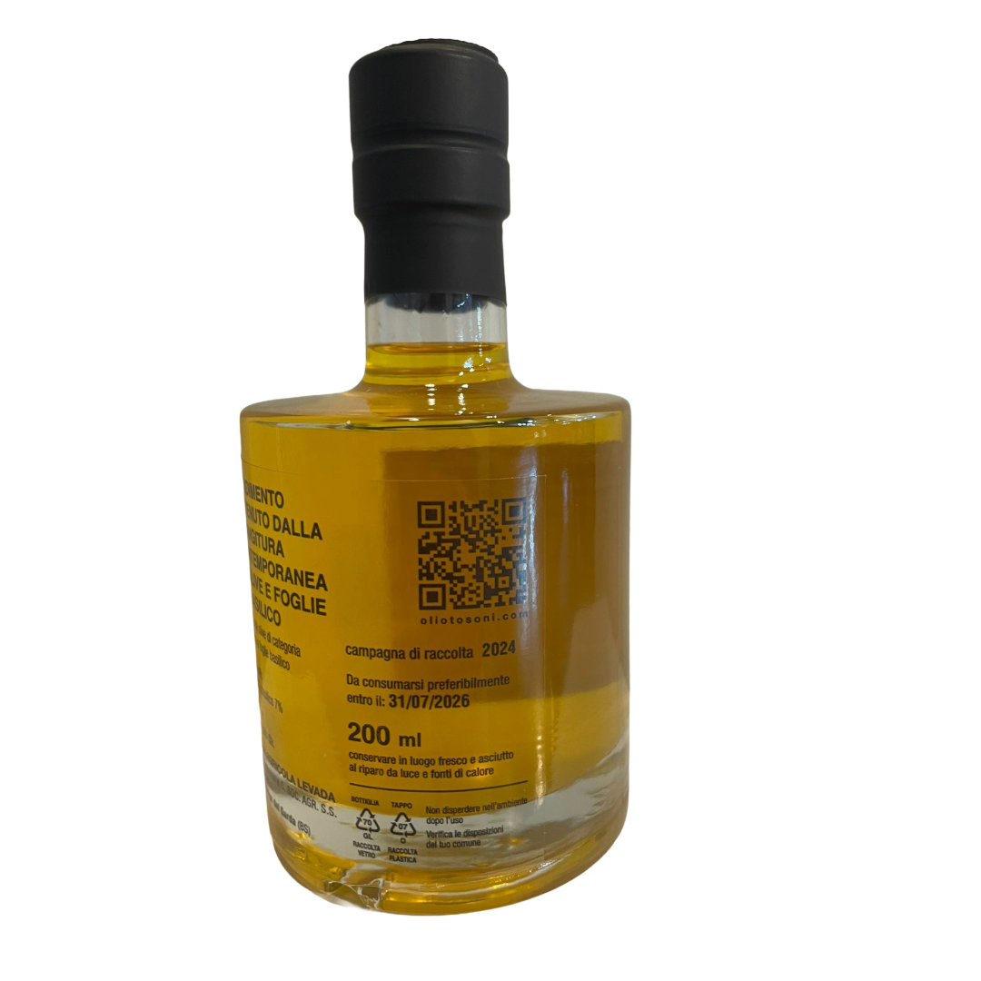 Condimento di Olio extravergine di oliva e Basilico