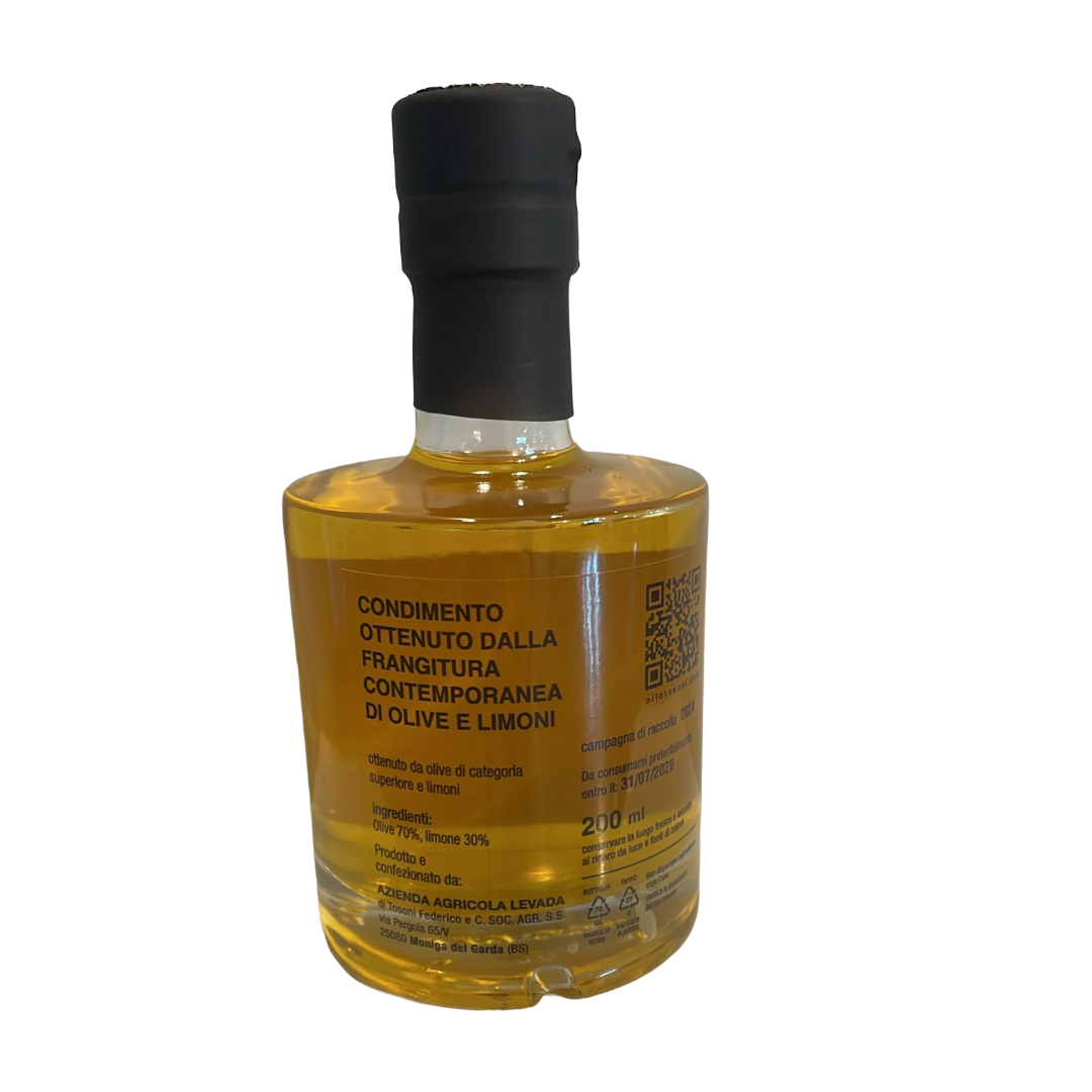 Condimento di Olio extravergine di oliva agrumato al Limone