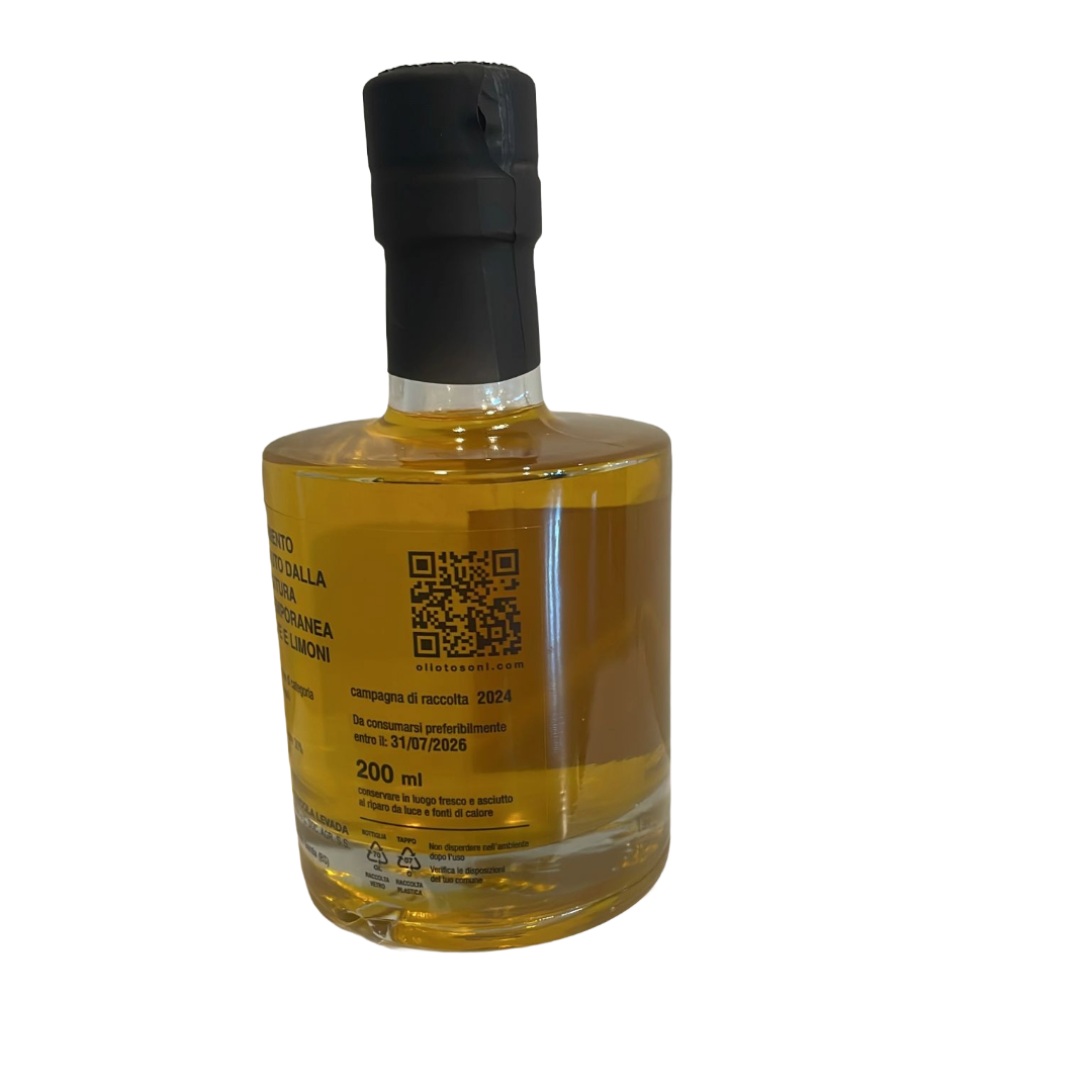 Condimento di Olio extravergine di oliva agrumato al Limone