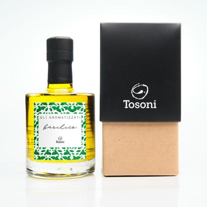 Condimento di Olio extravergine di oliva e Basilico